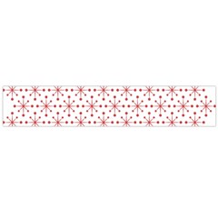 Pattern Christmas Pattern Red Stars Large Flano Scarf  by Sapixe