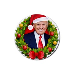 Trump Wraith Make Christmas Trump Only Sticker Trump Wrait Pattern13k Red Only Rubber Round Coaster (4 Pack)  by snek