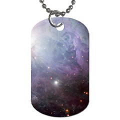 Orion Nebula Pastel Violet Purple Turquoise Blue Star Formation  Dog Tag (two Sides) by genx