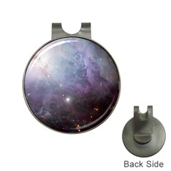 Orion Nebula Pastel Violet Purple Turquoise Blue Star Formation  Hat Clips With Golf Markers by genx