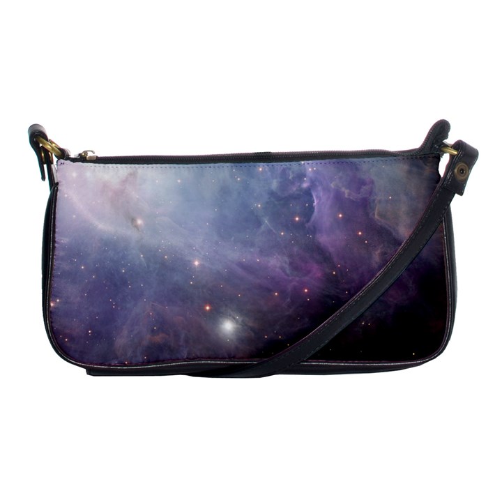 Orion Nebula pastel violet purple turquoise blue star formation  Shoulder Clutch Bag