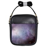 Orion Nebula pastel violet purple turquoise blue star formation Girls Sling Bag Front