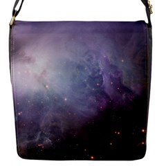 Orion Nebula Pastel Violet Purple Turquoise Blue Star Formation Flap Closure Messenger Bag (s) by genx