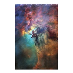 Lagoon Nebula Interstellar Cloud Pastel Pink, Turquoise And Yellow Stars Shower Curtain 48  X 72  (small) 