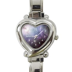 Orion Nebula Pastel Violet Purple Turquoise Blue Star Formation Heart Italian Charm Watch