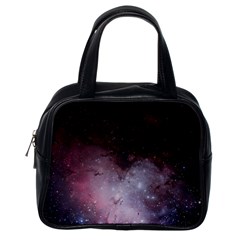 Eagle Nebula Wine Pink And Purple Pastel Stars Astronomy Classic Handbag (one Side)