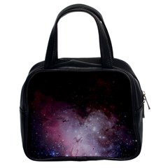 Eagle Nebula Wine Pink And Purple Pastel Stars Astronomy Classic Handbag (two Sides)