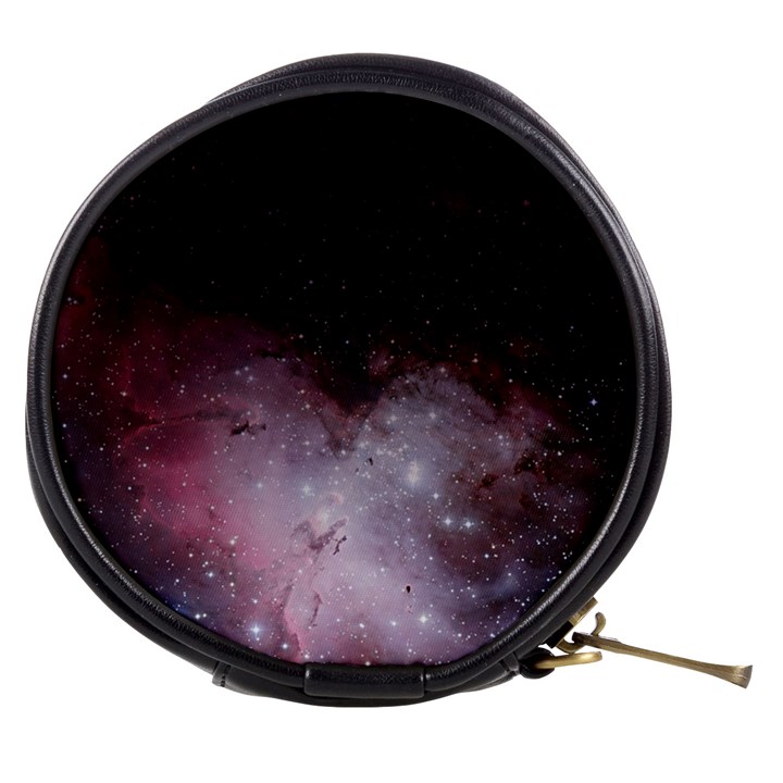 Eagle Nebula Wine Pink and Purple pastel Stars Astronomy Mini Makeup Bag