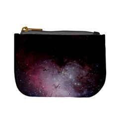 Eagle Nebula Wine Pink And Purple Pastel Stars Astronomy Mini Coin Purse by genx