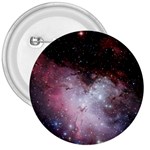 Eagle Nebula Wine Pink and Purple pastel Stars Astronomy 3  Buttons Front