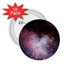 Eagle Nebula Wine Pink And Purple Pastel Stars Astronomy 2 25  Buttons (10 Pack) 