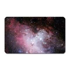 Eagle Nebula Wine Pink And Purple Pastel Stars Astronomy Magnet (rectangular) by genx