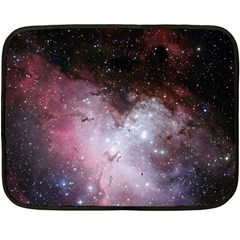 Eagle Nebula Wine Pink And Purple Pastel Stars Astronomy Fleece Blanket (mini)