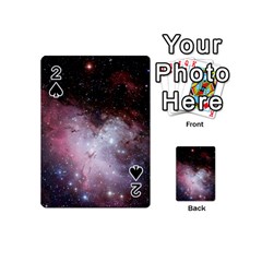 Eagle Nebula Wine Pink And Purple Pastel Stars Astronomy Playing Cards 54 (mini)