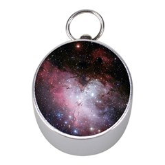 Eagle Nebula Wine Pink And Purple Pastel Stars Astronomy Mini Silver Compasses