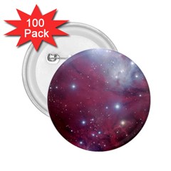 Christmas Tree Cluster Red Stars Nebula Constellation Astronomy 2 25  Buttons (100 Pack)  by genx