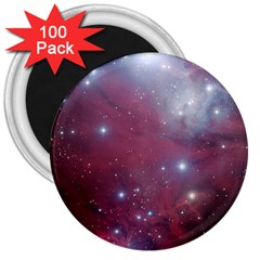 Christmas Tree Cluster Red Stars Nebula Constellation Astronomy 3  Magnets (100 Pack)
