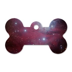 Christmas Tree Cluster Red Stars Nebula Constellation Astronomy Dog Tag Bone (one Side)