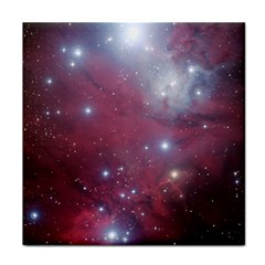 Christmas Tree Cluster Red Stars Nebula Constellation Astronomy Face Towel by genx