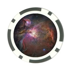 Orion Nebula Star Formation Orange Pink Brown Pastel Constellation Astronomy Poker Chip Card Guard (10 Pack)