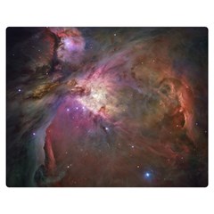 Orion Nebula Star Formation Orange Pink Brown Pastel Constellation Astronomy Double Sided Flano Blanket (medium)  by genx