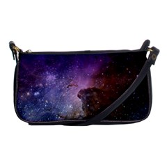 Carina Nebula Ngc 3372 The Grand Nebula Pink Purple And Blue With Shiny Stars Astronomy Shoulder Clutch Bag by genx