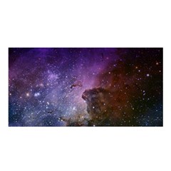 Carina Nebula Ngc 3372 The Grand Nebula Pink Purple And Blue With Shiny Stars Astronomy Satin Shawl by genx