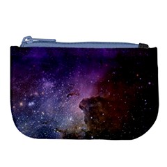 Carina Nebula Ngc 3372 The Grand Nebula Pink Purple And Blue With Shiny Stars Astronomy Large Coin Purse by genx