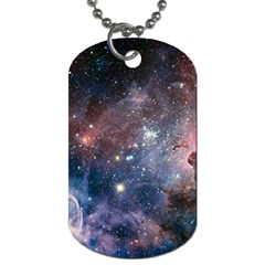 Carina Nebula Ngc 3372 The Grand Nebula Pink Purple And Blue With Shiny Stars Astronomy Dog Tag (two Sides) by genx