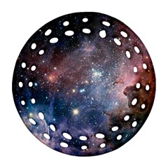 Carina Nebula Ngc 3372 The Grand Nebula Pink Purple And Blue With Shiny Stars Astronomy Ornament (round Filigree) by genx