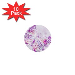 Colorful Butterfly Purple 1  Mini Buttons (10 Pack) 