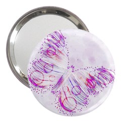 Colorful Butterfly Purple 3  Handbag Mirrors by Mariart