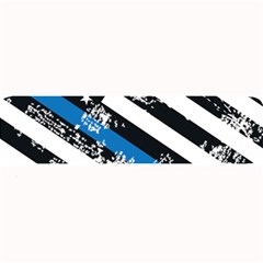 Usa Flag The Thin Blue Line I Back The Blue Usa Flag Grunge On White Background Large Bar Mats by snek