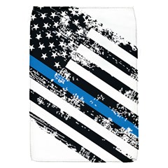 Usa Flag The Thin Blue Line I Back The Blue Usa Flag Grunge On White Background Removable Flap Cover (s) by snek