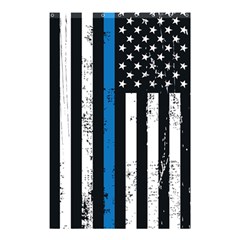 I Back The Blue The Thin Blue Line With Grunge Us Flag Shower Curtain 48  X 72  (small)  by snek