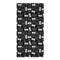 Tape Cassette 80s Retro Genx Pattern Black And White Shower Curtain 36  X 72  (stall)  by genx