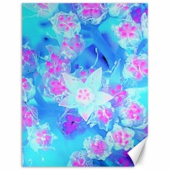 Blue And Hot Pink Succulent Underwater Sedum Canvas 12  X 16  by myrubiogarden