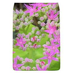 Hot Pink Succulent Sedum With Fleshy Green Leaves Removable Flap Cover (l) by myrubiogarden