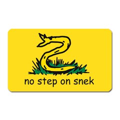 No Step On Snek Gadsden Flag Meme Parody Magnet (rectangular) by snek