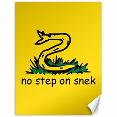 No Step On Snek Gadsden Flag Meme Parody Canvas 18  x 24 