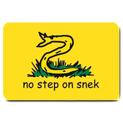 No Step On Snek Gadsden Flag Meme Parody Large Doormat 