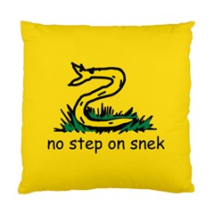 No Step On Snek Gadsden Flag Meme Parody Standard Cushion Case (two Sides) by snek