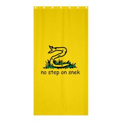 No Step On Snek Gadsden Flag Meme Parody Shower Curtain 36  x 72  (Stall) 