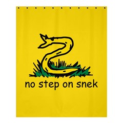 No Step On Snek Gadsden Flag Meme Parody Shower Curtain 60  X 72  (medium)  by snek