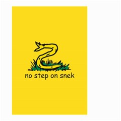 No Step On Snek Gadsden Flag Meme Parody Small Garden Flag (two Sides) by snek