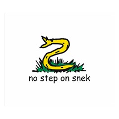 No Step On Snek Gadsden Flag Meme Parody Double Sided Flano Blanket (small) by snek