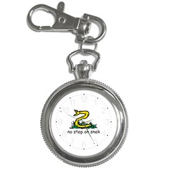 No Step On Snek Gadsden Flag Meme Parody Key Chain Watch by snek