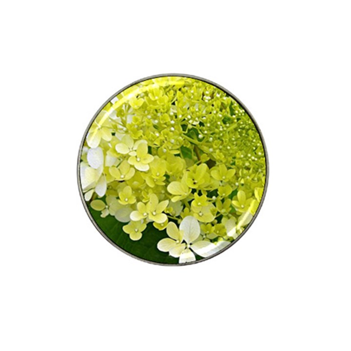 Elegant Chartreuse Green Limelight Hydrangea Macro Hat Clip Ball Marker