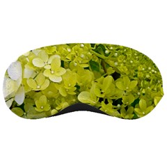 Elegant Chartreuse Green Limelight Hydrangea Macro Sleeping Masks by myrubiogarden