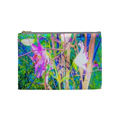 Abstract Oriental Lilies In My Rubio Garden Cosmetic Bag (medium) by myrubiogarden